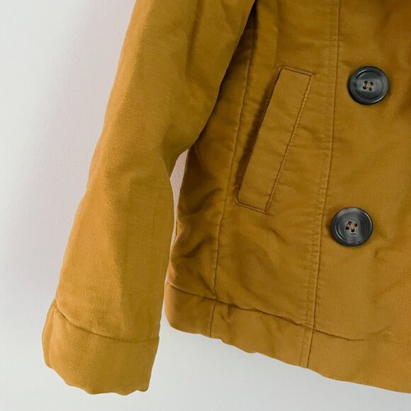 Mini Boden Yellow Pea Coat Jacket - Picture 4 of 8